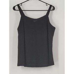 Alex Evenings tank top size 14WP Black Sparkling